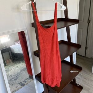 red volcom dress